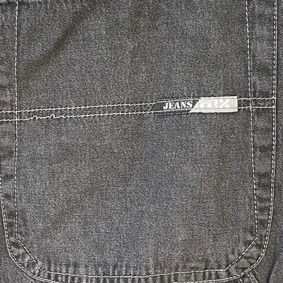 Y2k FOX JEANS Men's Cargo Shorts 34 - 38 Casual Black Denim Ace Spaces Zippers - Picture 5 of 14